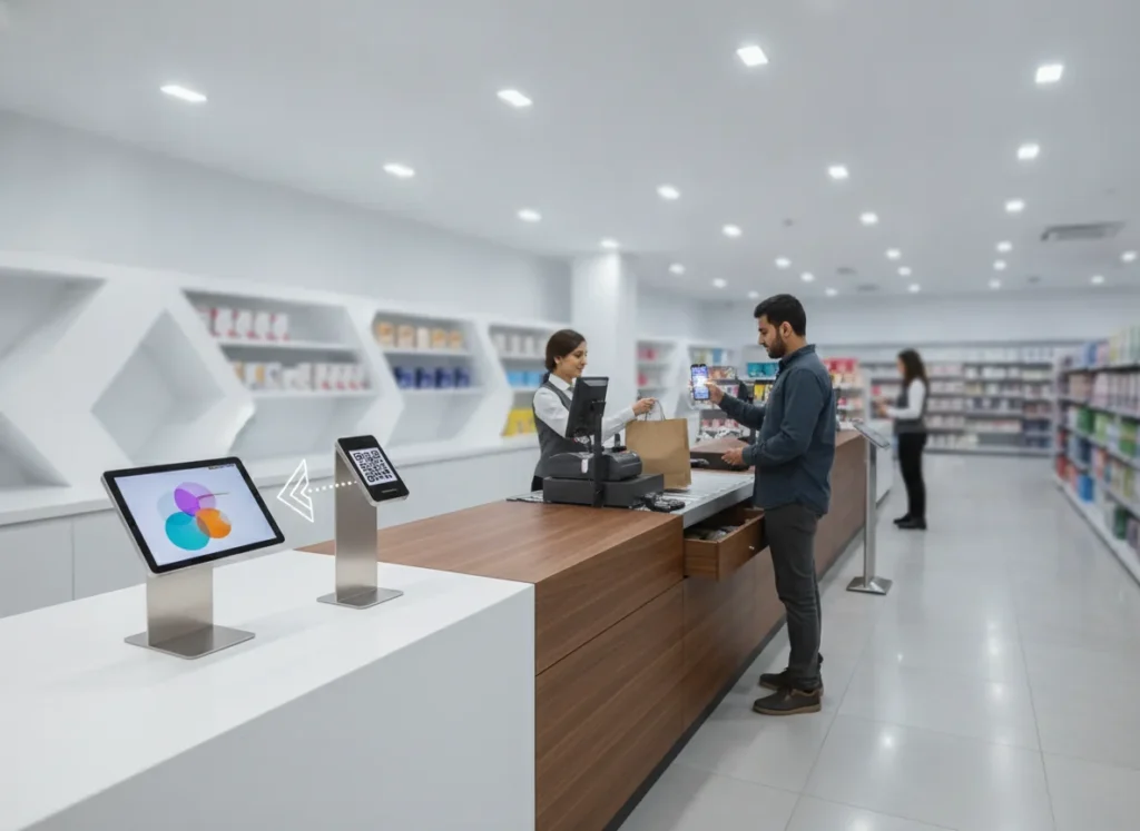 Real photo of a modern Pakistani retail environment